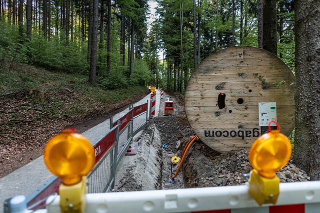 Glasfaserausbau Baustelle